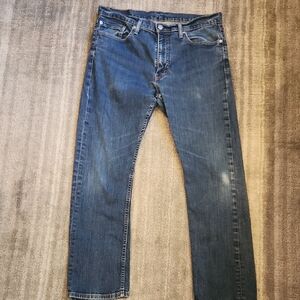 Levi's Men's Dark Blue Straight Jeans